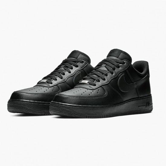 Nike WMNS Air Force 1 07 Black Black 315122 001 Sports Shoes