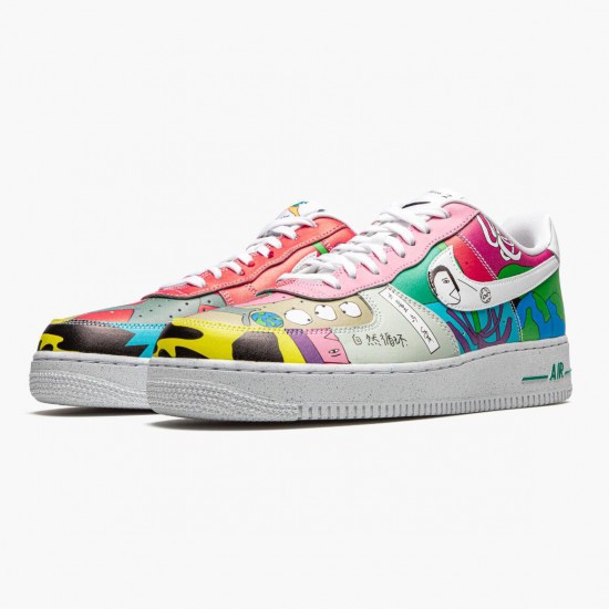 Nike WMNS Air Force 1 Flyleather Ruohan Wang CZ3990 900 Sports Shoes