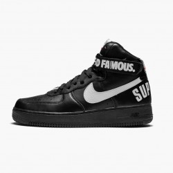 Nike WMNS Air Force 1 High Supreme World Famous Black 698696 010 Sports Shoes