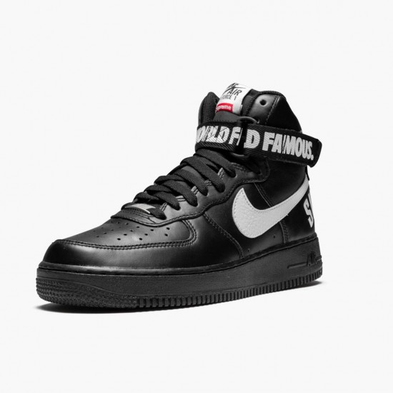 Nike WMNS Air Force 1 High Supreme World Famous Black 698696 010 Sports Shoes