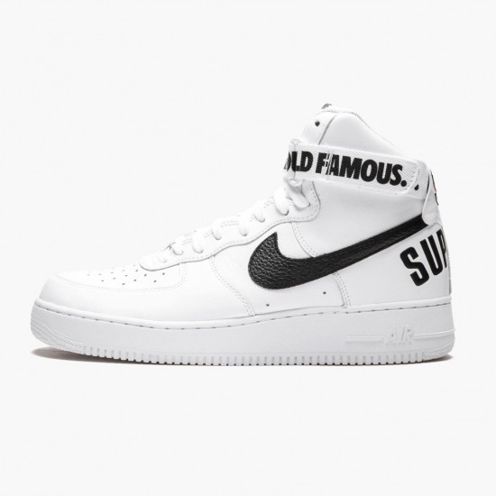 Nike WMNS Air Force 1 High Supreme World Famous White 698696 100 Sports Shoes