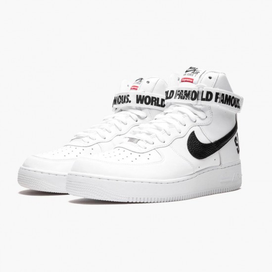 Nike WMNS Air Force 1 High Supreme World Famous White 698696 100 Sports Shoes