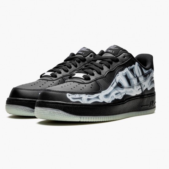 Nike Mens Air Force 1 Low Black Skeleton BQ7541 001 Sports Shoes