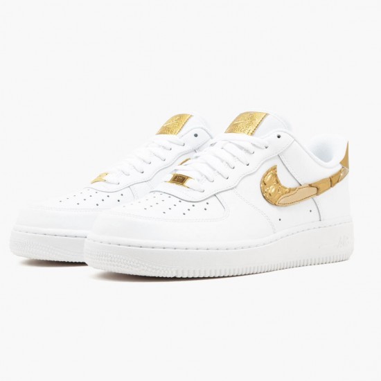 Nike WMNS Air Force 1 Low CR7 Golden Patchwork AQ0666 100 Sports Shoes