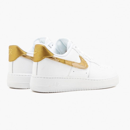 Nike WMNS Air Force 1 Low CR7 Golden Patchwork AQ0666 100 Sports Shoes