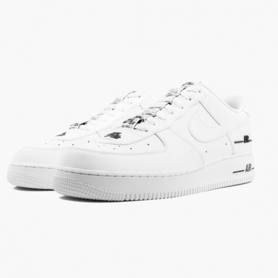 Nike WMNS Air Force 1 Low Double Air Low White Black CJ1379 100 Sports Shoes