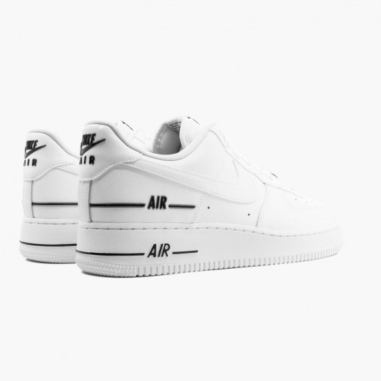 Nike WMNS Air Force 1 Low Double Air Low White Black CJ1379 100 Sports Shoes