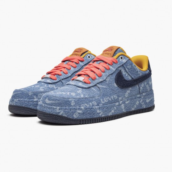 Nike WMNS Air Force 1 Low Exclusive Denim CV0670 447 Sports Shoes