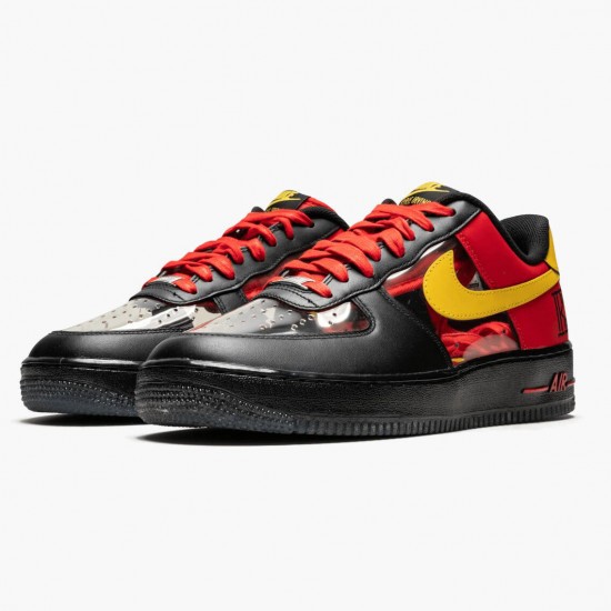 Nike WMNS Air Force 1 Low Kyrie Irving Black Red 687843 001 Sports Shoes