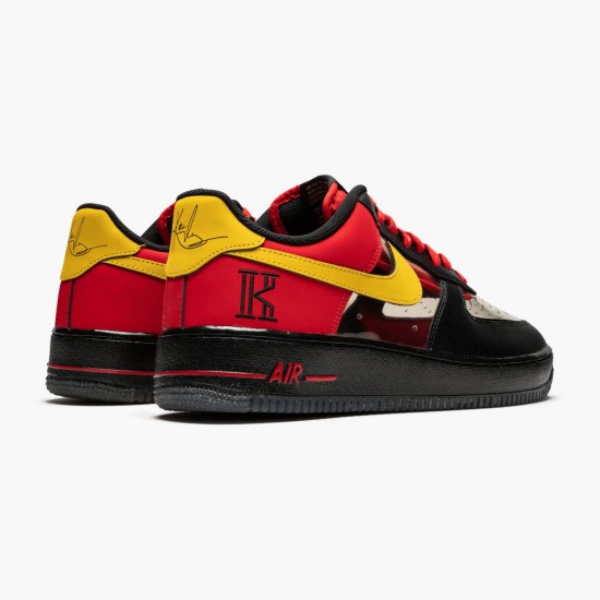 Nike WMNS Air Force 1 Low Kyrie Irving Black Red 687843 001 Sports Shoes