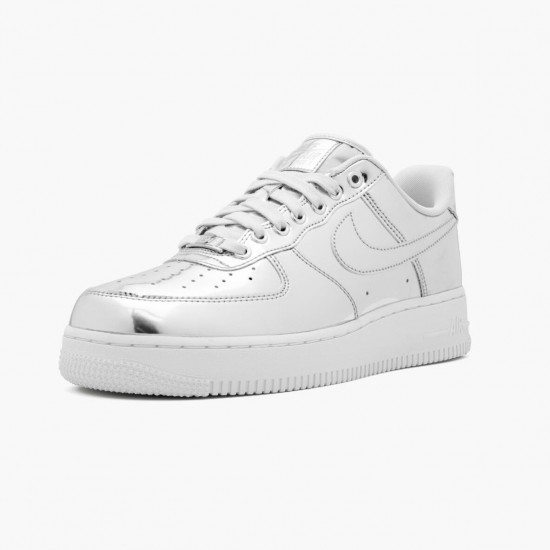 Nike WMNS Air Force 1 Low Metallic Chrome CQ6566 001 Sports Shoes