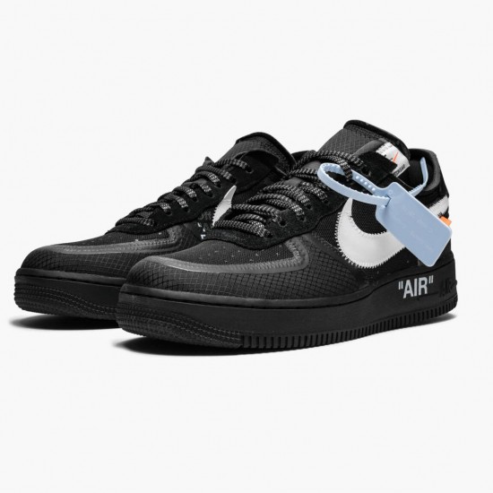 Nike Mens Air Force 1 Low Off White Black White AO4606 001 Sports Shoes