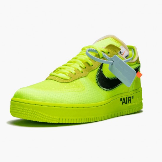 Nike WMNS Air Force 1 Low Off White Volt AO4606 700 Sports Shoes