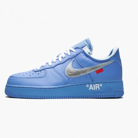 Nike WMNS Air Force 1 Low Off-White MCA University Blue CI1173 400 Sports Shoes