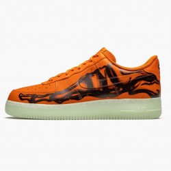 Nike WMNS Air Force 1 Low Orange Skeleton CU8067 800 Sports Shoes