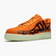 Nike WMNS Air Force 1 Low Orange Skeleton CU8067 800 Sports Shoes