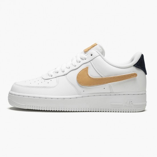 Nike WMNS Air Force 1 Low Removable Swoosh Pack White Vachetta Tan CT2253 100 Sports Shoes