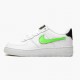 Nike WMNS Air Force 1 Low Removable Swoosh White Green Strike AR7446 100 Sports Shoes