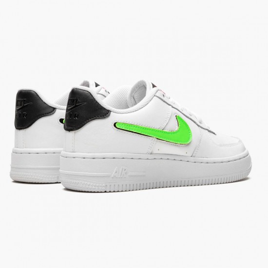 Nike WMNS Air Force 1 Low Removable Swoosh White Green Strike AR7446 100 Sports Shoes