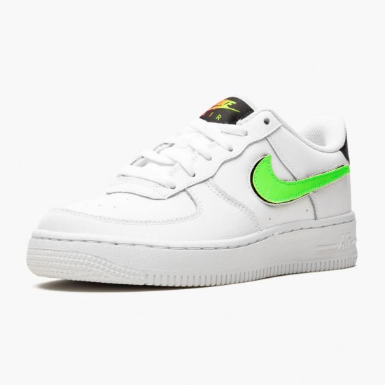 Nike WMNS Air Force 1 Low Removable Swoosh White Green Strike AR7446 100 Sports Shoes