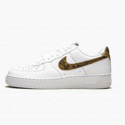 Nike WMNS Air Force 1 Low Retro Ivory Snake AO1635 100 Sports Shoes