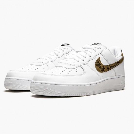 Nike WMNS Air Force 1 Low Retro Ivory Snake AO1635 100 Sports Shoes