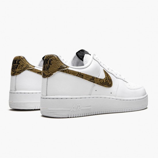 Nike WMNS Air Force 1 Low Retro Ivory Snake AO1635 100 Sports Shoes