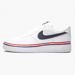 Nike WMNS Air Force 1 Low Ribbon White Blue CJ1377 100 Sports Shoes