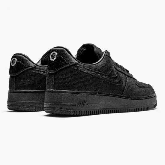 Nike WMNS Air Force 1 Low Stussy Black CZ9084 001 Sports Shoes