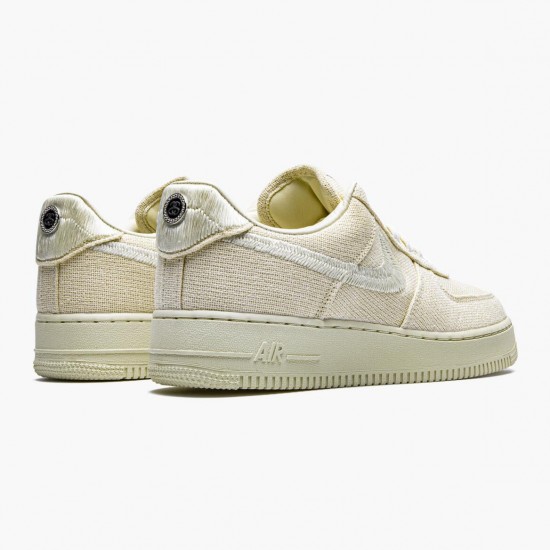 Nike WMNS Air Force 1 Low Stussy Fossil CZ9084 200 Sports Shoes