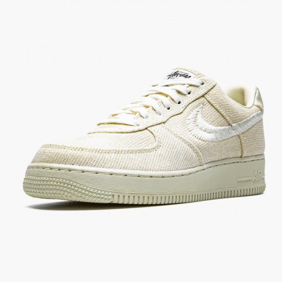 Nike WMNS Air Force 1 Low Stussy Fossil CZ9084 200 Sports Shoes