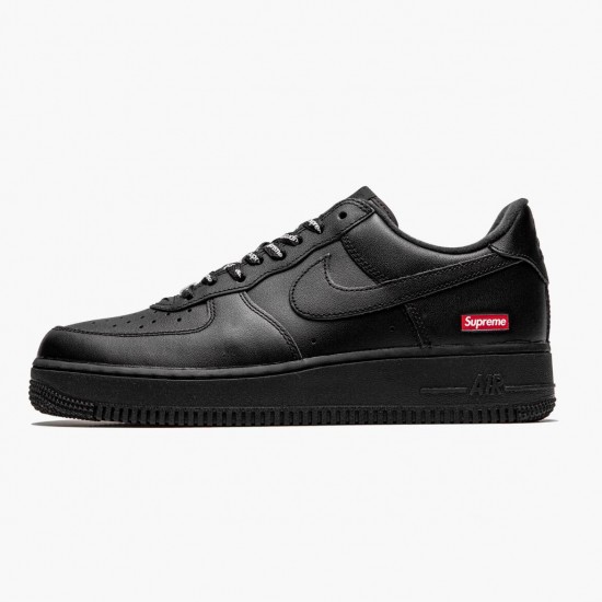 Nike Mens Air Force 1 Low Supreme Black CU9225 001 Sports Shoes