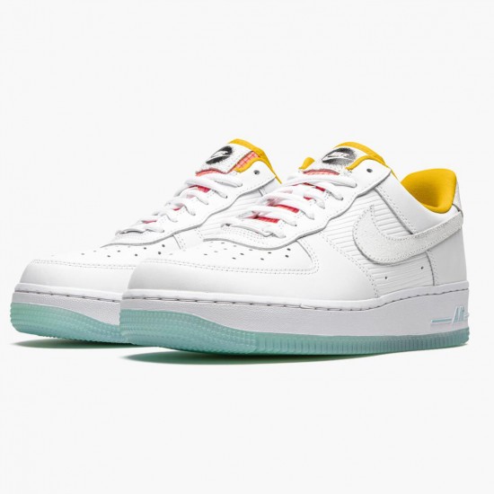 Nike WMNS Air Force 1 Low White Dark Sulfur CZ8132 100 Sports Shoes