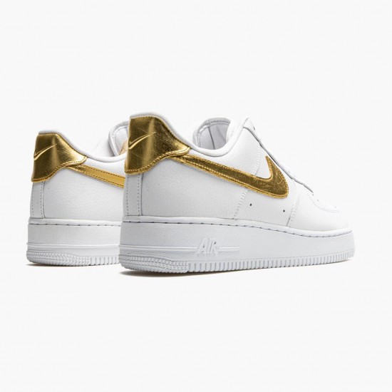 Nike WMNS Air Force 1 Low White Metallic Gold DC2181 100 Sports Shoes