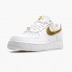 Nike WMNS Air Force 1 Low White Metallic Gold DC2181 100 Sports Shoes