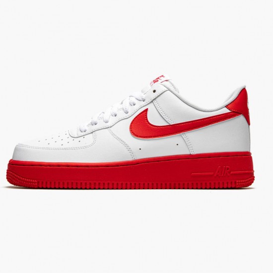 Nike WMNS Air Force 1 Low White Red Midsole CK7663 102 Sports Shoes