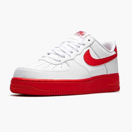 Nike WMNS Air Force 1 Low White Red Midsole CK7663 102 Sports Shoes