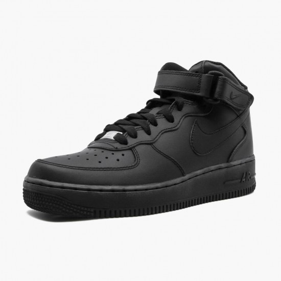 Nike WMNS Air Force 1 Mid Black 2014 314195 004 Sports Shoes