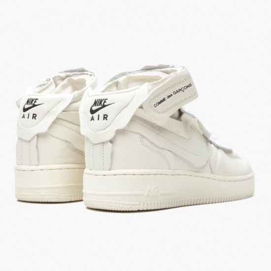 Nike WMNS Air Force 1 Mid Comme des Garcons White DC3601 100 Sports Shoes