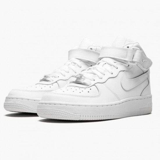 Nike WMNS Air Force 1 Mid White 2014 314195 113 Sports Shoes