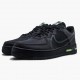 Nike WMNS Air Force 1 React Black Violet Star Barely Volt CD4366 001 Sports Shoes