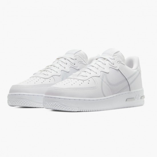 Nike WMNS Air Force 1 React White CT1020 101 Sports Shoes