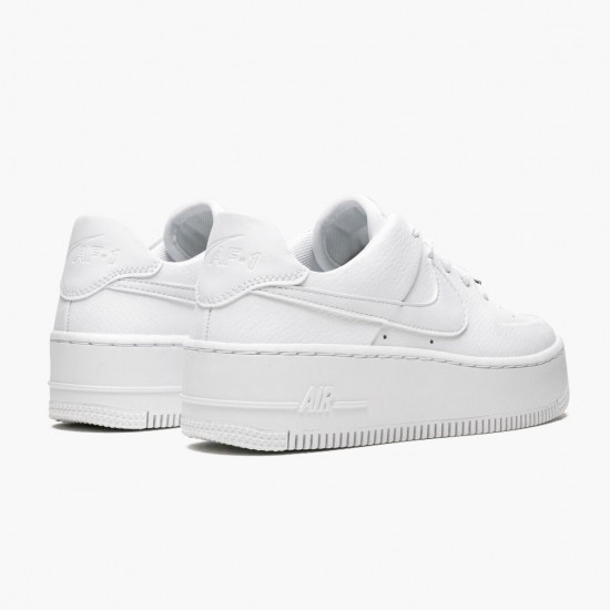 Nike WMNS Air Force 1 Sage Low Triple White AR5339 100 Sports Shoes