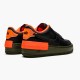 Nike WMNS Air Force 1 Shadow Black Hyper Crimson Cargo Khaki CQ3317 001 Sports Shoes