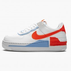 Nike WMNS Air Force 1 Shadow Summit White Team Orange CQ9503 100 Sports Shoes