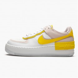 Nike WMNS Air Force 1 Shadow White Barely Rose Speed Yellow CJ1641 102 Sports Shoes