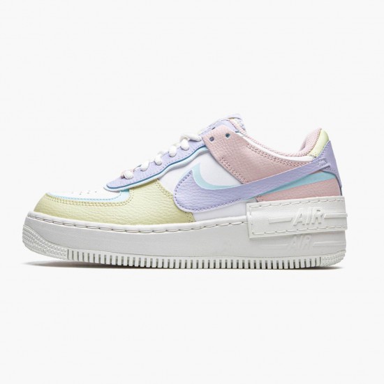 Nike WMNS Air Force 1 Shadow White Glacier Blue Ghost CI0919 106 Sports Shoes