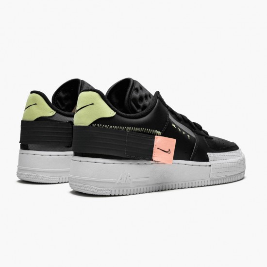 Nike WMNS Air Force 1 Type Black CI0054 001 Sports Shoes