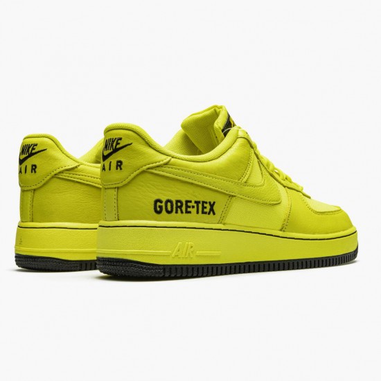 Nike WMNS Air Force One Low Gore Tex Dynamic Yellow CK2630 701 Sports Shoes