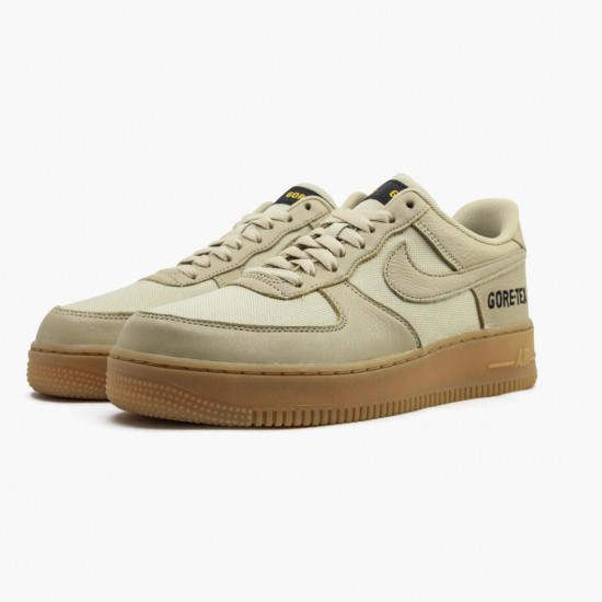 Nike WMNS Air Force One Low Gore-Tex Team Gold Khaki CK2630 700 Sports Shoes